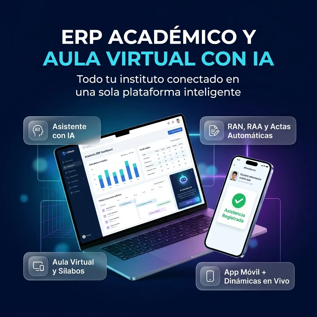 Captura de pantalla de Sistema de gestión académica